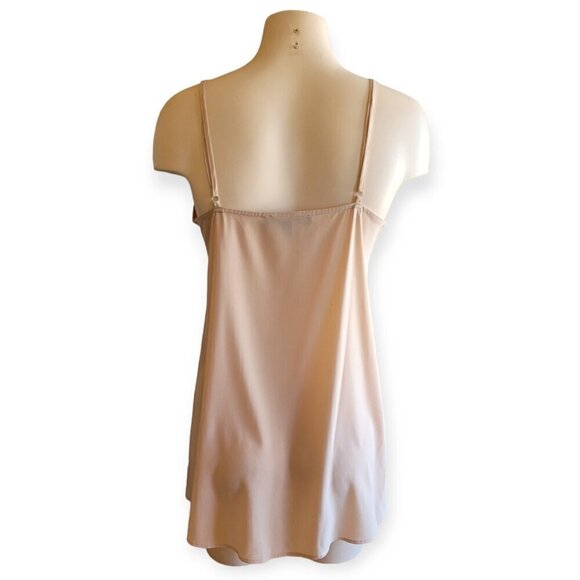 For Love and Lemons Nude Adjustable Strap Mini Slip Dress Medium Balletcore - Picture 4 of 8